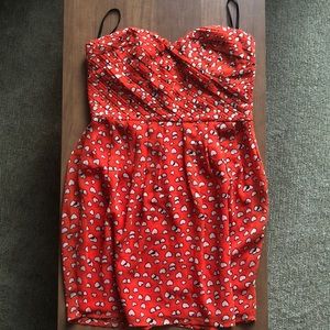 Strapless ModCloth Sweetheart Valentine Dress